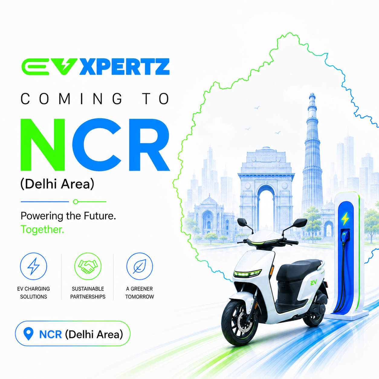 EVXPERTZ expanding to Delhi NCR — green mobility for 2W and 3W EVs in the National Capital Region