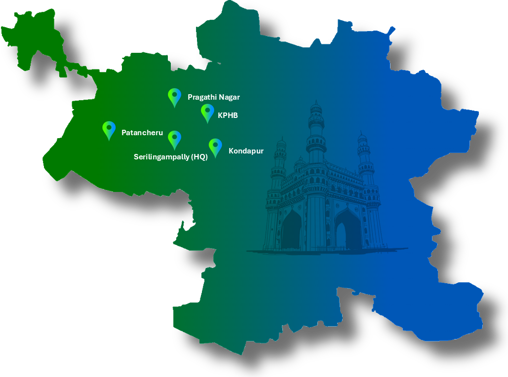 EVXPERTZ locations across Hyderabad
