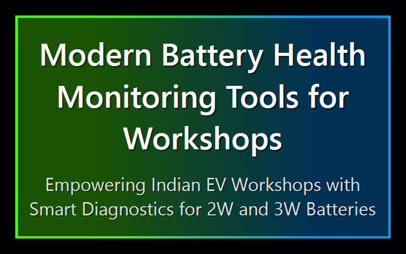 Modern Battery Health Monitoring Tools for Workshops