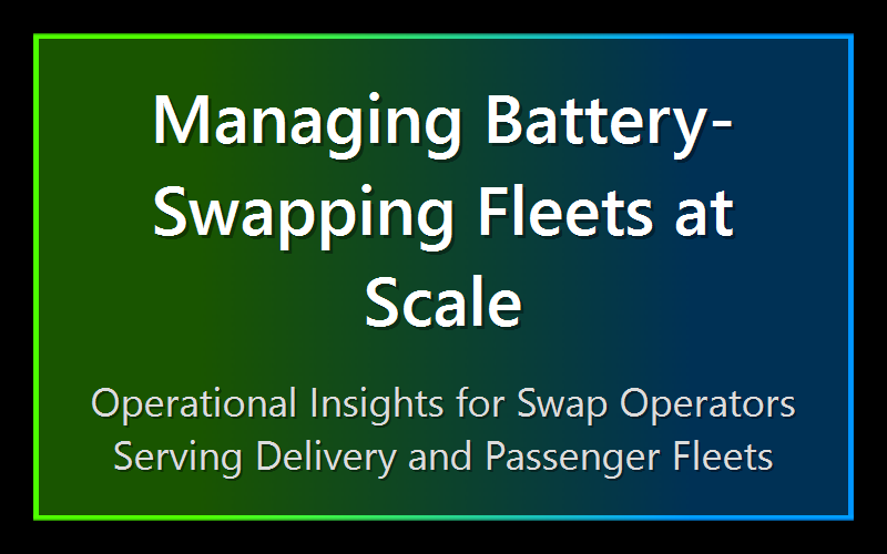 Managing Battery-Swapping Fleets at Scale