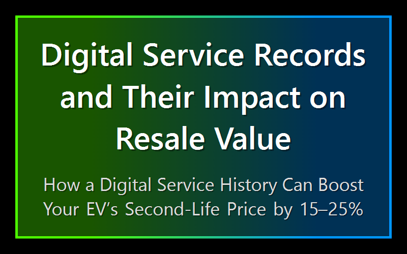 Digital Service Records and Their Impact on Resale Value