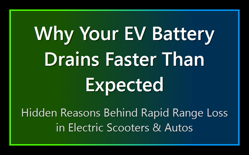 Why Your EV Battery Drains Faster Than Expected