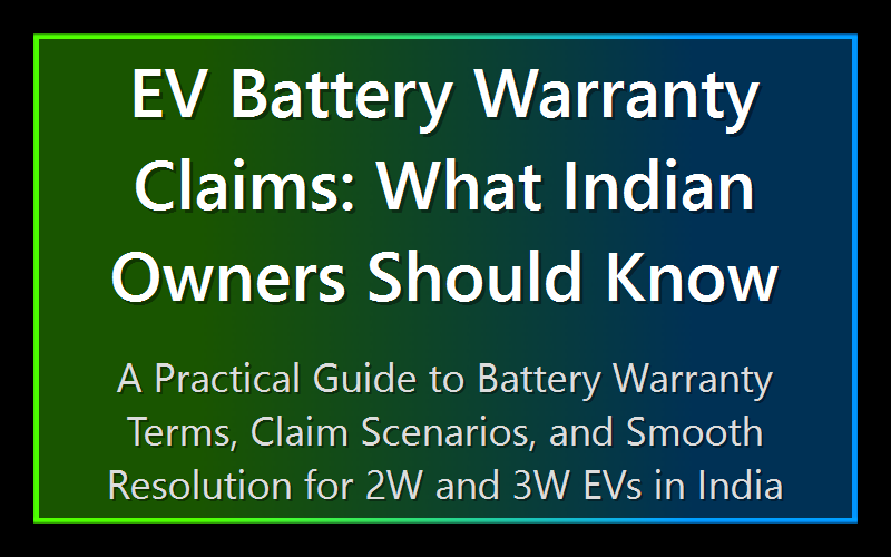 EV Battery Warranty Claims: What Indian Owners Should Know