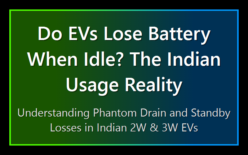 Do EVs Lose Battery When Idle? The Indian Usage Reality
