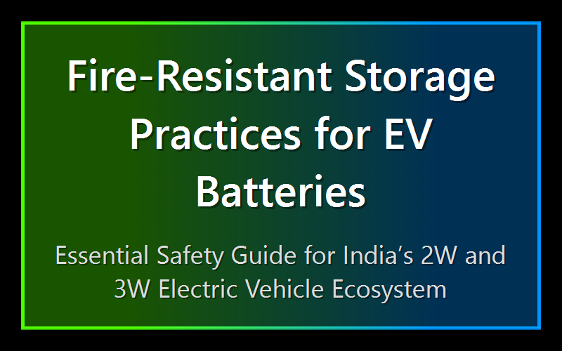 Fire-Resistant Storage Practices for EV Batteries
