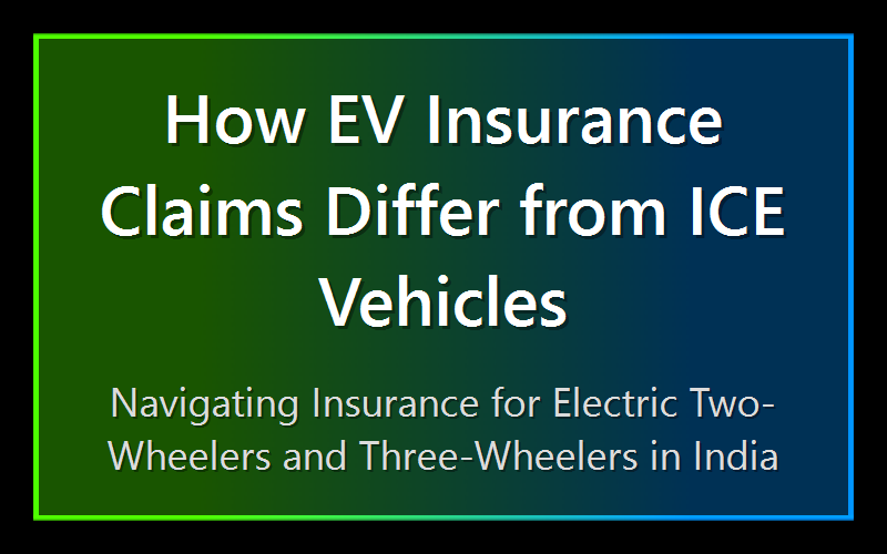 How EV Insurance Claims Differ from ICE Vehicles
