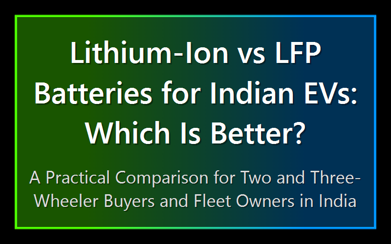 Lithium-Ion vs LFP Batteries for Indian EVs: Which Is Better?