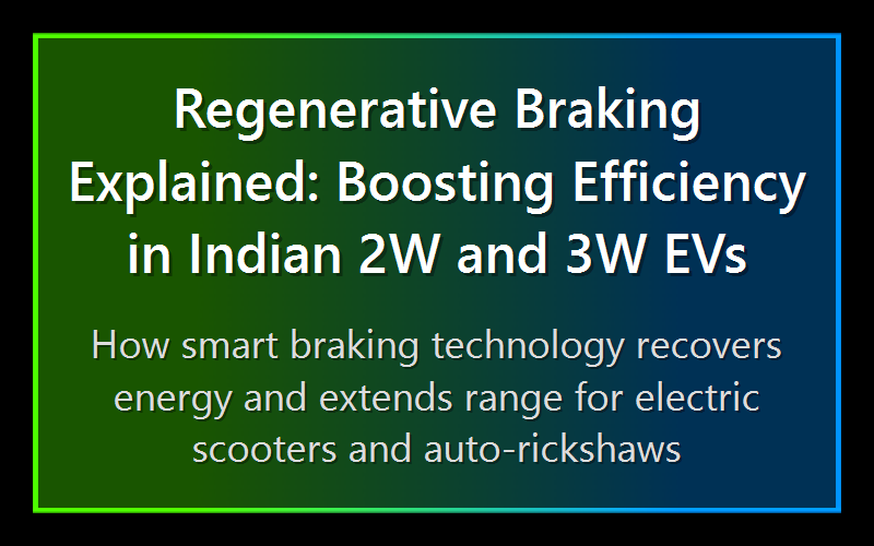 Regenerative Braking Explained: Boosting Efficiency in Indian 2W and 3W EVs
