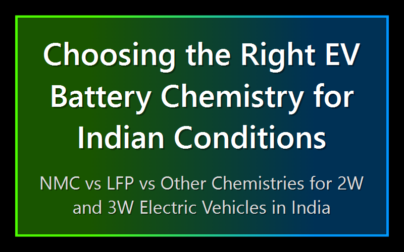 Choosing the Right EV Battery Chemistry for Indian Conditions