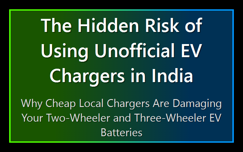 The Hidden Risk of Using Unofficial EV Chargers in India