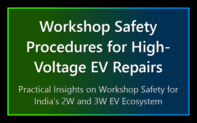 Workshop Safety Procedures for High-Voltage EV Repairs