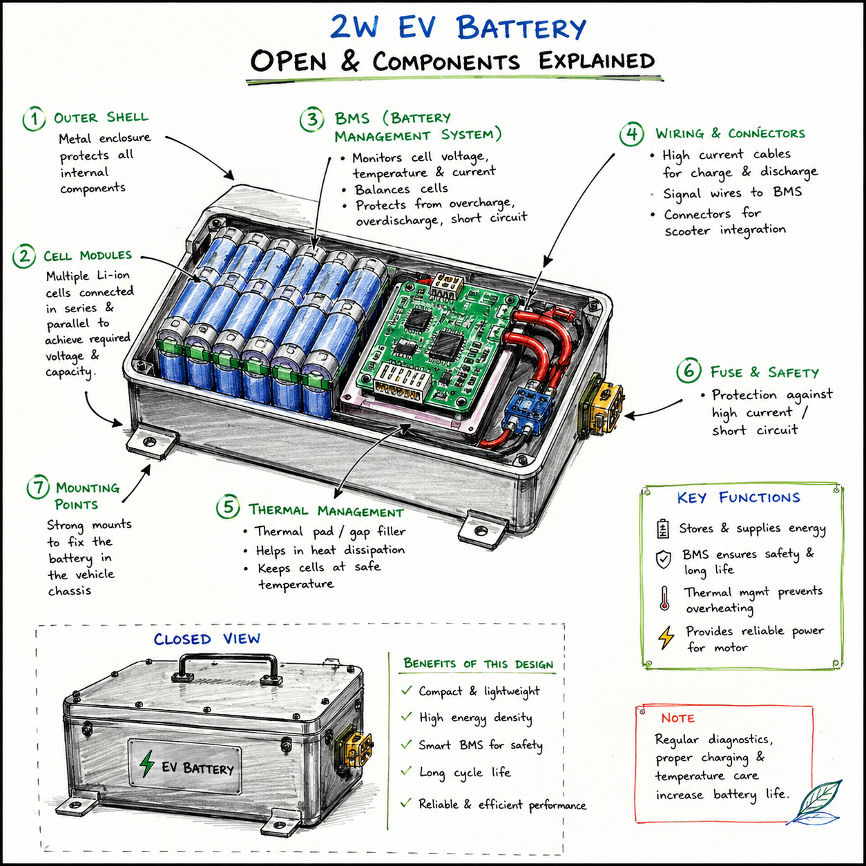 2W EV Battery